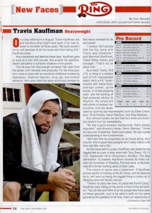 TRAV_RINGMAG Travis Kauffman Featured in Ring Magazine